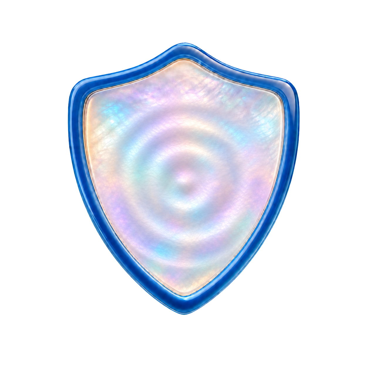 Serena Tech pearlescent shield with soft water ripples